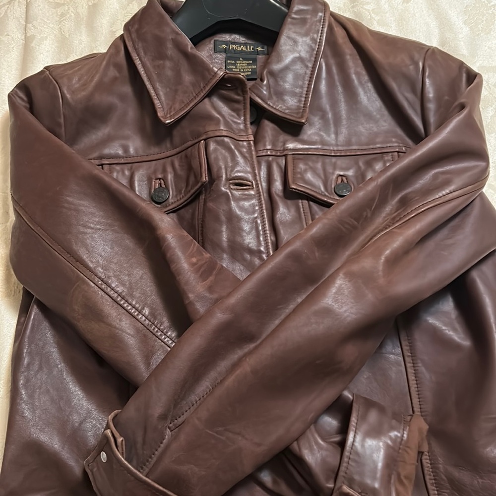 Pigalle leather women’s L jacket